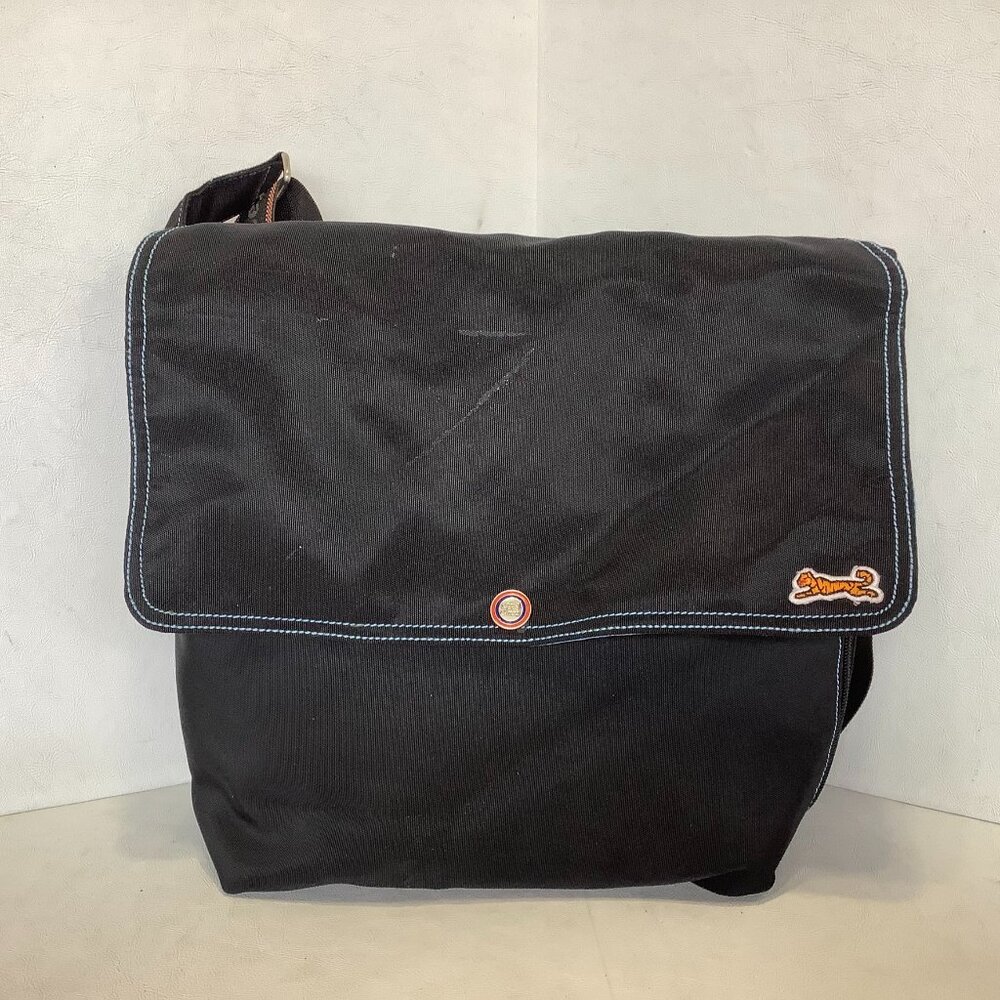 Vintage Le Tigre Messenger Bag 14" x 12" Black